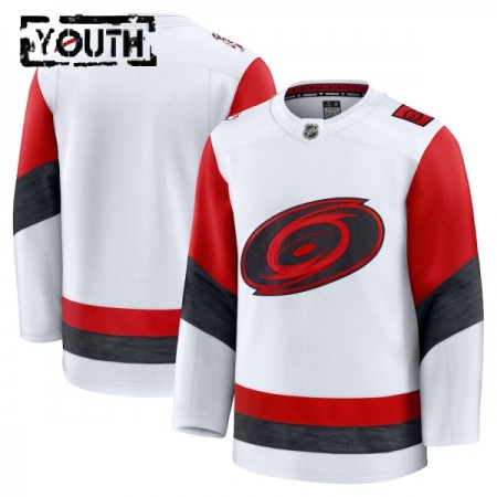 Lasten NHL Carolina Hurricanes Pelipaita Custom 2025-26 Fanatics Premium Vieras Valkoinen